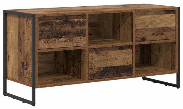 VidaXL TV szekrény fiókkal Öreg fa 100 x 36 x 49,5 cm Faanyag