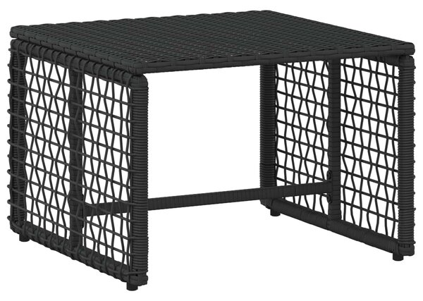 VidaXL Kültéri Bútor Szett párnával 5 pcs Fekete és Fehér