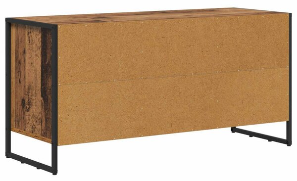VidaXL TV szekrény fiókkal Öreg fa 100 x 36 x 49,5 cm Faanyag
