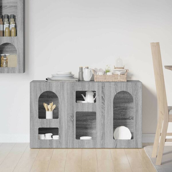 VidaXL Széf Szürke Sonoma 100 x 35 x 59 cm Faanyag