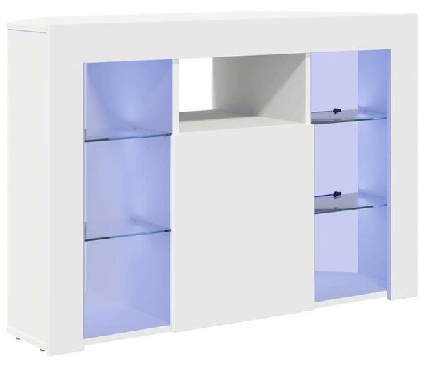 VidaXL Sarok LED TV szekrény Fehér 100x40x68cm Faanyag