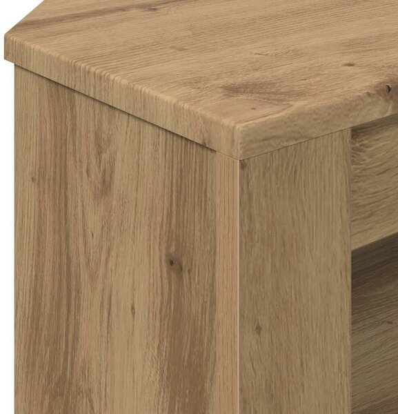 VidaXL SarokTVSzekrény Öreg fa 102 x 40,5 x 45 cm Faanyag