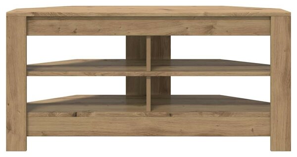 VidaXL SarokTVSzekrény Öreg fa 102 x 40,5 x 45 cm Faanyag