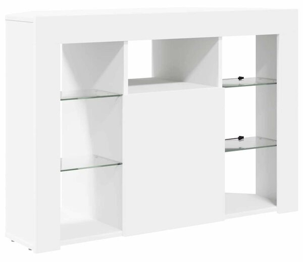 VidaXL Sarok LED TV szekrény Fehér 100x40x68cm Faanyag