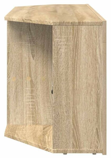 VidaXL Sarok LED TV szekrény Sonoma tölgy 102 x 40 x 50 cm Faanyag
