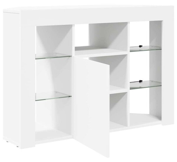 VidaXL Sarok LED TV szekrény Fehér 100x40x68cm Faanyag