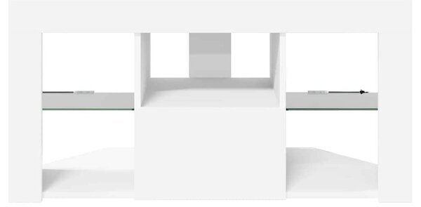VidaXL Sarok LED TV szekrény Fehér 100 x 40 x 50 cm Faanyag