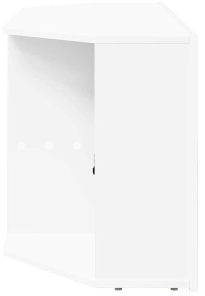 VidaXL Sarok LED TV szekrény Fehér 100 x 40 x 50 cm Faanyag