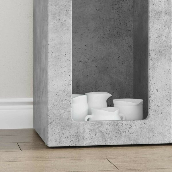VidaXL Széf Beton Szürke 59 x 35 x 100,5 cm Faanyag