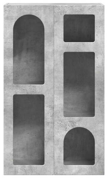 VidaXL Széf Beton Szürke 59 x 35 x 100,5 cm Faanyag