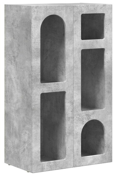 VidaXL Széf Beton Szürke 59 x 35 x 100,5 cm Faanyag