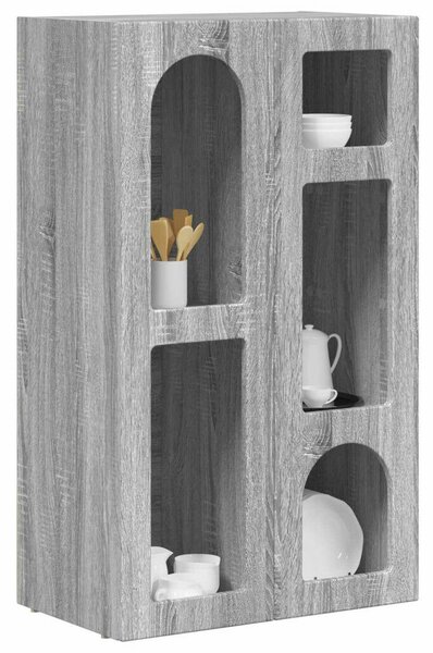 VidaXL Széf Szürke Sonoma 59 x 35 x 100,5 cm Faanyag