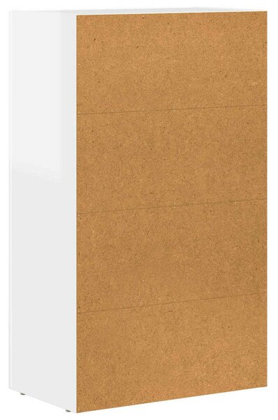 VidaXL Széf Magas Fényű Fehér 59 x 35 x 100,5 cm Faanyag