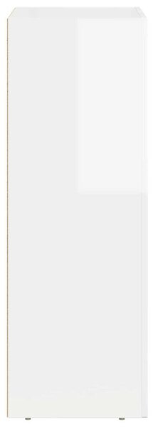 VidaXL Széf Magas Fényű Fehér 59 x 35 x 100,5 cm Faanyag