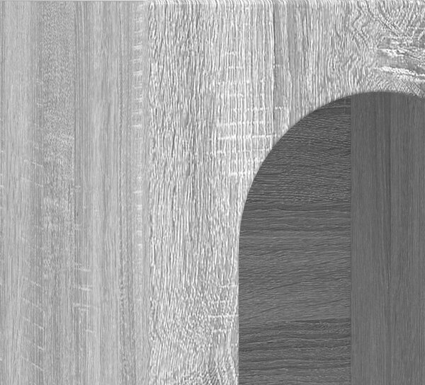 VidaXL Széf Szürke Sonoma 59 x 35 x 100,5 cm Faanyag