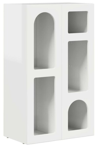 VidaXL Széf Magas Fényű Fehér 59 x 35 x 100,5 cm Faanyag
