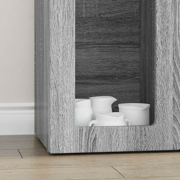 VidaXL Széf Szürke Sonoma 59 x 35 x 100,5 cm Faanyag