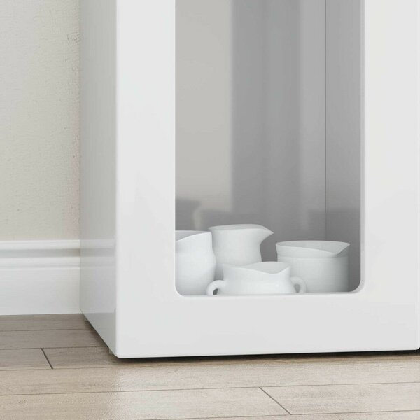 VidaXL Széf Magas Fényű Fehér 59 x 35 x 100,5 cm Faanyag