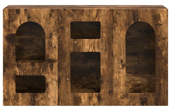 VidaXL Széf Füstölt tölgy 100 x 35 x 59 cm Faanyag