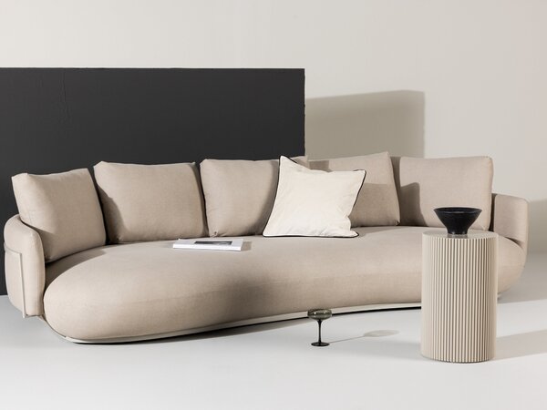 Kanapé Dallas 4981, Kárpit, 58x275x113cm, Bézs