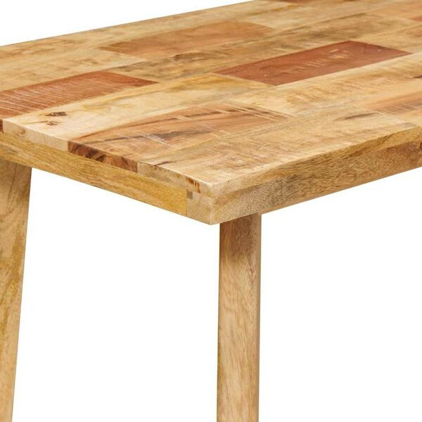 VidaXL Étkezőasztal Természetes 100 x 55 x 75 cm Tömör Mangófát