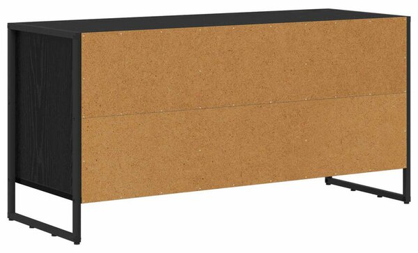 VidaXL TV szekrény fiókkal Fekete tölgy 100 x 36 x 49,5 cm Faanyag