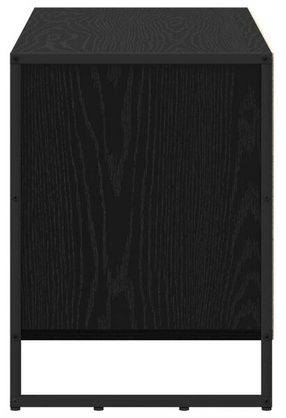 VidaXL TV szekrény fiókkal Fekete tölgy 100 x 36 x 49,5 cm Faanyag