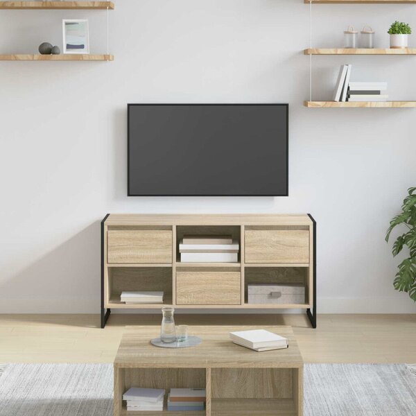 VidaXL TV szekrény fiókkal Sonoma 100 x 36 x 49,5 cm Faanyag