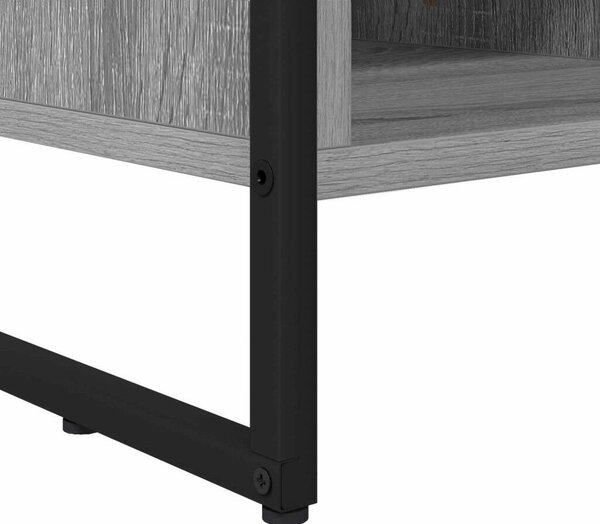 VidaXL TV szekrény fiókkal Szürke Sonoma 100 x 36 x 49,5 cm Faanyag