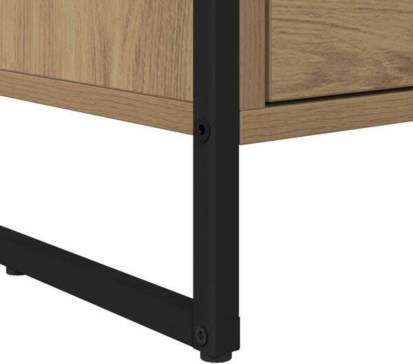 VidaXL TV szekrény fiókkal Művészi tölgy 100 x 36 x 49.5 cm Faanyag