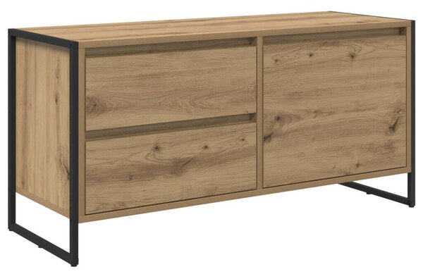 VidaXL TV szekrény fiókkal Művészi tölgy 100 x 36 x 49.5 cm Faanyag