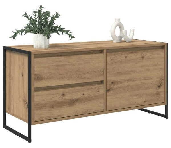 VidaXL TV szekrény fiókkal Művészi tölgy 100 x 36 x 49.5 cm Faanyag