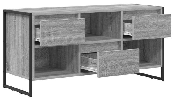 VidaXL TV szekrény fiókkal Szürke Sonoma 100 x 36 x 49,5 cm Faanyag