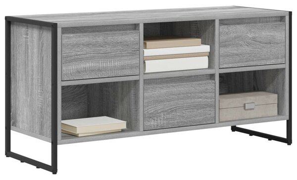 VidaXL TV szekrény fiókkal Szürke Sonoma 100 x 36 x 49,5 cm Faanyag