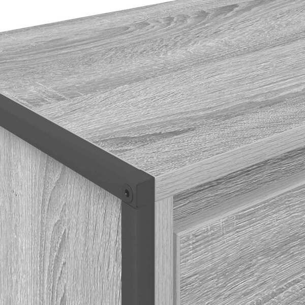 VidaXL TV szekrény fiókkal Szürke Sonoma 100 x 36 x 49,5 cm Faanyag