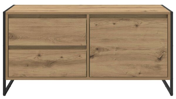 VidaXL TV szekrény fiókkal Művészi tölgy 100 x 36 x 49.5 cm Faanyag