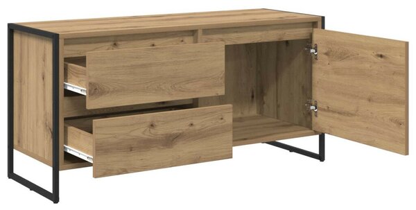 VidaXL TV szekrény fiókkal Művészi tölgy 100 x 36 x 49.5 cm Faanyag