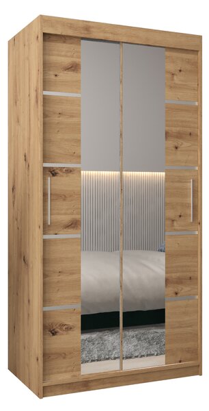 Ruhásszekrény 100 cm Verika 4 100 (artisan tölgy)