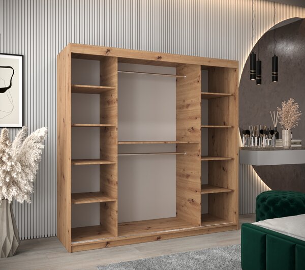 Ruhásszekrény 200 cm Verika 4 200 (artisan tölgy)