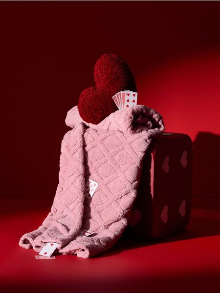 Sinsay - Ágynemű szív mintával - pasztellpink