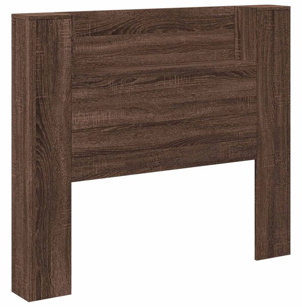 VidaXL Fejtámla polcokkal Barna Tölgy 120 x 16,5 x 103,5 cm Faanyag