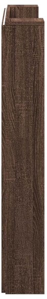 VidaXL Fejtámla polcokkal Barna Tölgy 120 x 16,5 x 103,5 cm Faanyag