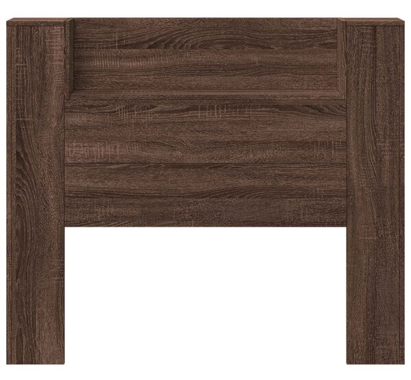 VidaXL Fejtámla polcokkal Barna Tölgy 120 x 16,5 x 103,5 cm Faanyag
