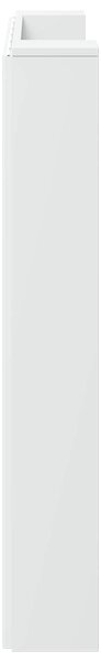 VidaXL Fejtámla LED -es lámpákkal Fehér 120 x 16,5 x 103,5 cm Faanyag