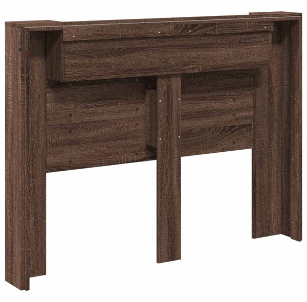 VidaXL Fejtámla polcokkal Barna Tölgy 140 x 16,5 x 103,5 cm Faanyag