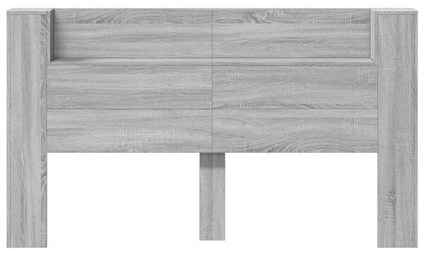 VidaXL Fejtámla polcokkal Szürke Sonoma 180 x 16,5 x 103,5 cm Faanyag