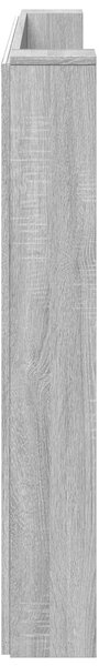 VidaXL Fejtámla polcokkal Szürke Sonoma 180 x 16,5 x 103,5 cm Faanyag