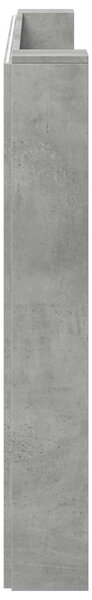 VidaXL Fejtámla polcokkal Beton Szürke 200 x 16,5 x 103,5 cm Faanyag