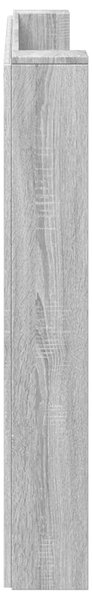 VidaXL Fejtámla polcokkal Szürke Sonoma 200 x 16,5 x 103,5 cm Faanyag