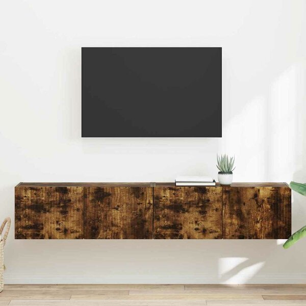 VidaXL TV Fali Szekrény 2 pcs Füstölt tölgy 78,5 x 31 x 29,5 cm